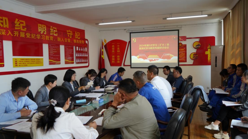 物產(chǎn)汽貿(mào)公司黨支部召開2024年第五次學(xué)習(xí)（擴(kuò)大）會暨&ldquo;知敬畏、存戒懼、守底線&rdquo;專題研討會議